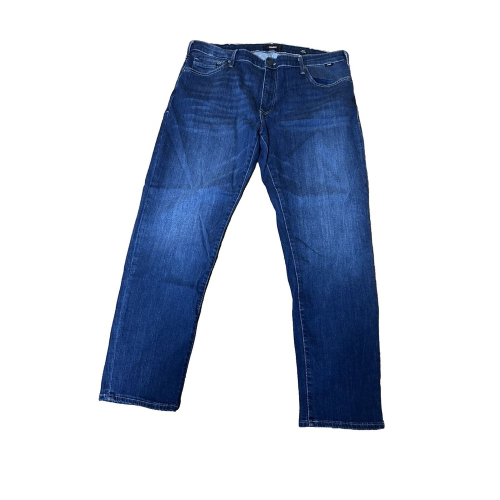 MAVI Men's 40 x 32 Dark Medium Wash‎ Zach Straight Leg Jeans